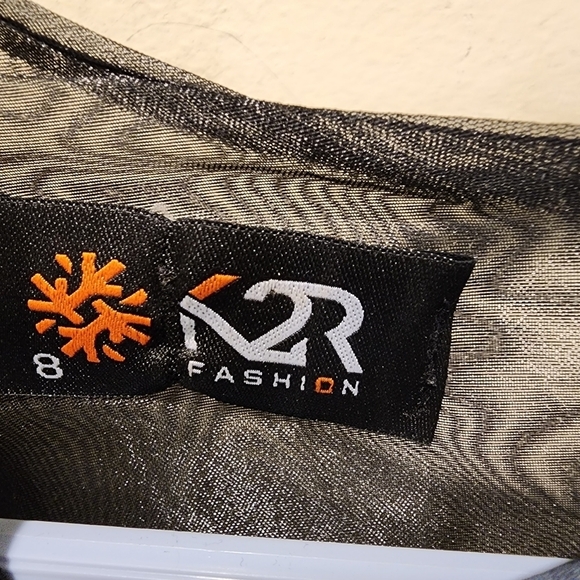 K2R Fashion women's multicolor shorts Sleeves Midi Dress Size 8 - Picture 3 of 10